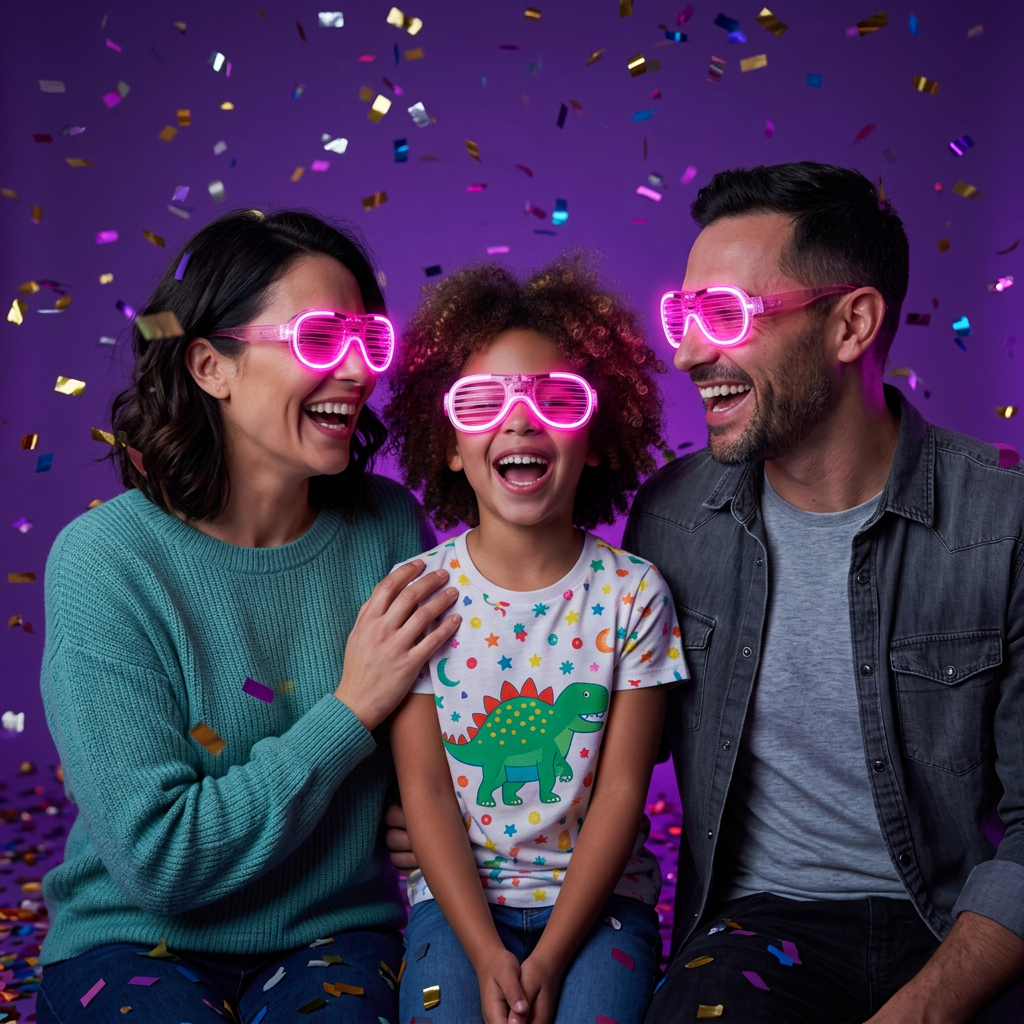 Led Light-up Party Glasses For Night Events (1 Pc)